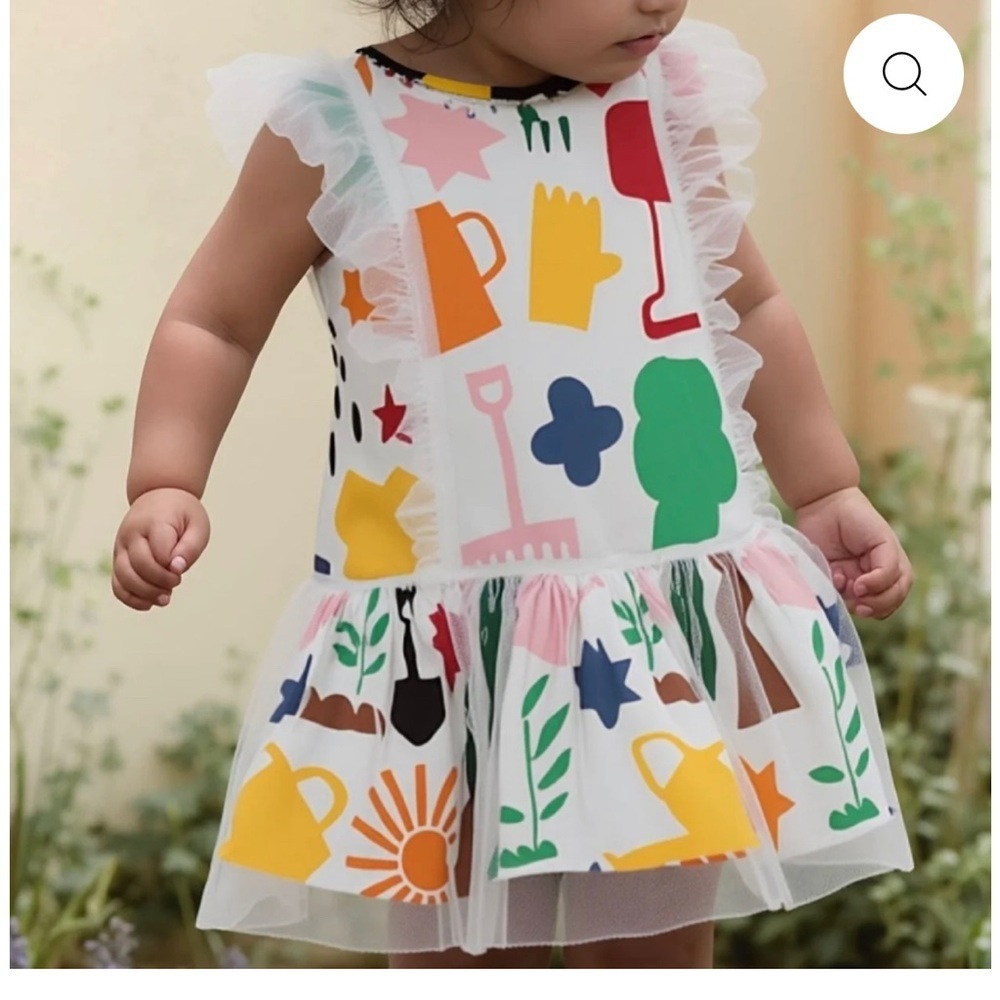 Stella McCartney Kids Multicolor Graphic Dress